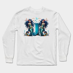 Mermaid Alphabet The Letter J Long Sleeve T-Shirt